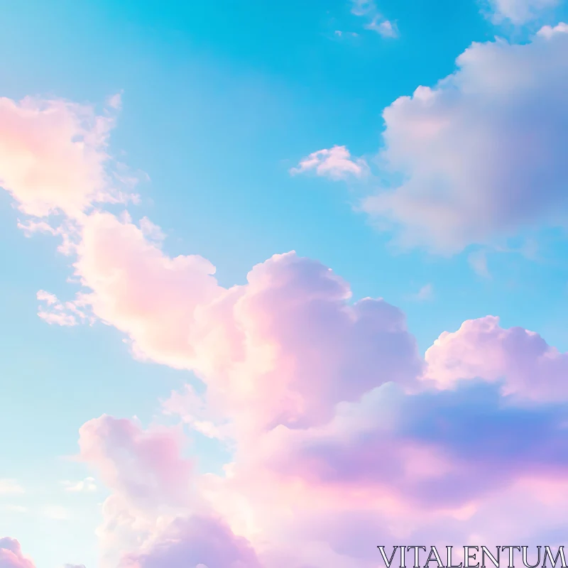 Cotton Candy Sky AI Image