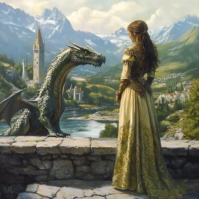 Enchanting Dragon Encounter Fine Art