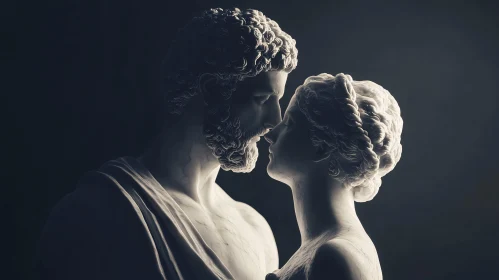 Classical Sculpture: Lovers in Marble