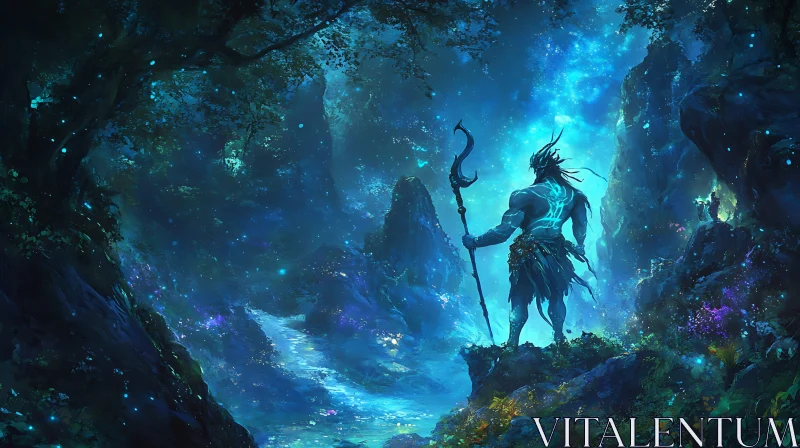 AI ART Mystical Forest Guardian Image