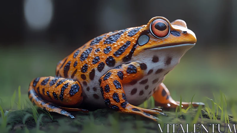 Colorful Frog in Nature AI Image