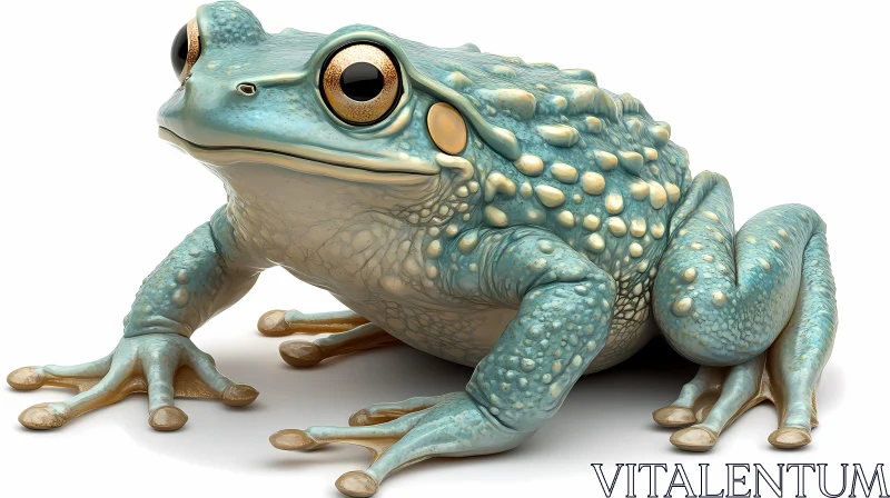 Elegant Amphibian Illustration AI Image