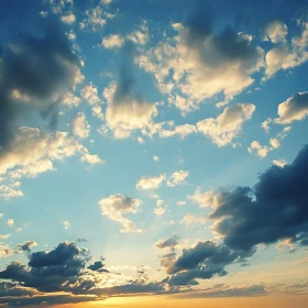 Sky with clouds during sunset