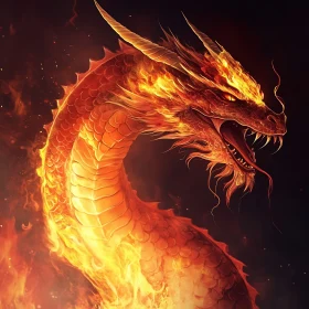 Dragon Ablaze: A Mythical Inferno