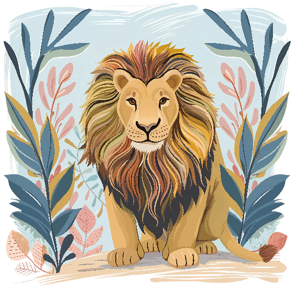 Majestic Lion T-Shirt Design POD Design