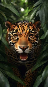 Leopard in Dense Jungle