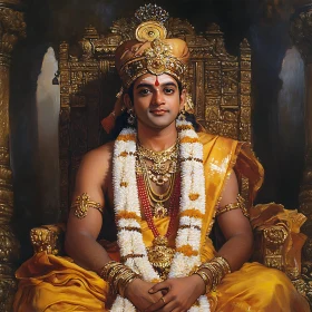 Portrait of a Man on a Throne