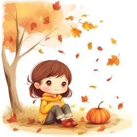 Child's Autumn Daydream