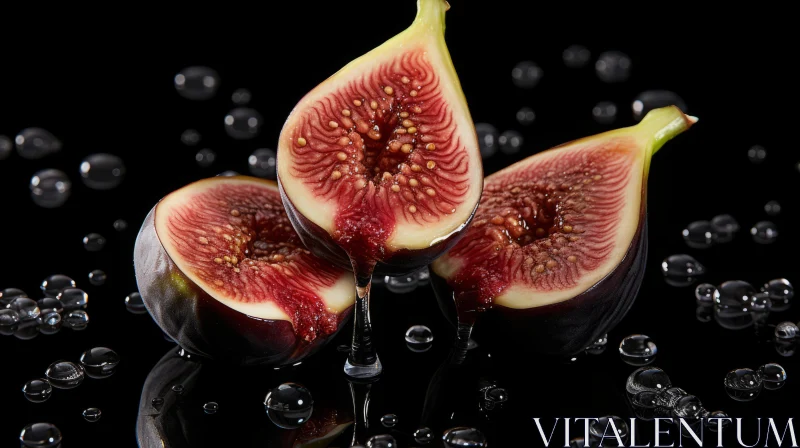 Fairy-Tale Figs: A Contemporary Grocery Art Piece AI Image