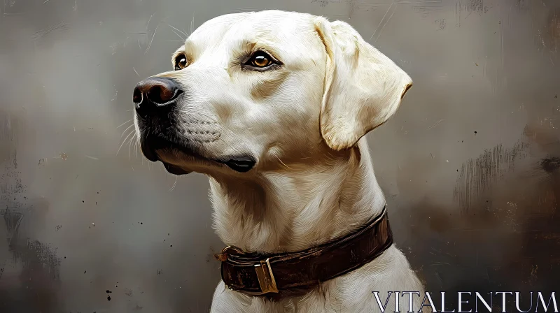 Exquisite Labrador Retriever Portrait AI Image