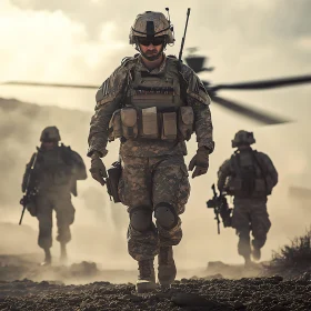 American Soldiers on Patrol
