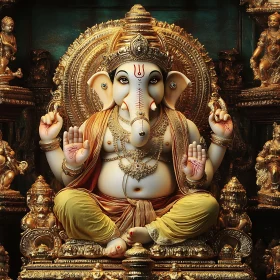 Ganesha in Gold: A Hindu Icon