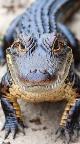 Detailed Alligator Portrait