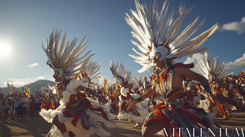 AI ART Feathered Headdress Festival