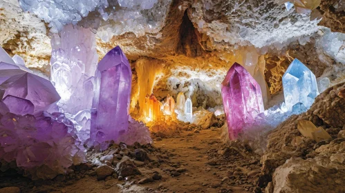 Colorful Crystal Cave - A Captivating Natural Wonder