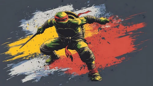 Heroic Turtle in Battle Stance