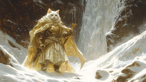 Armored Feline Sentinel