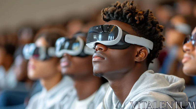 Virtual Reality in an Auditorium: Immersive Experience AI Image