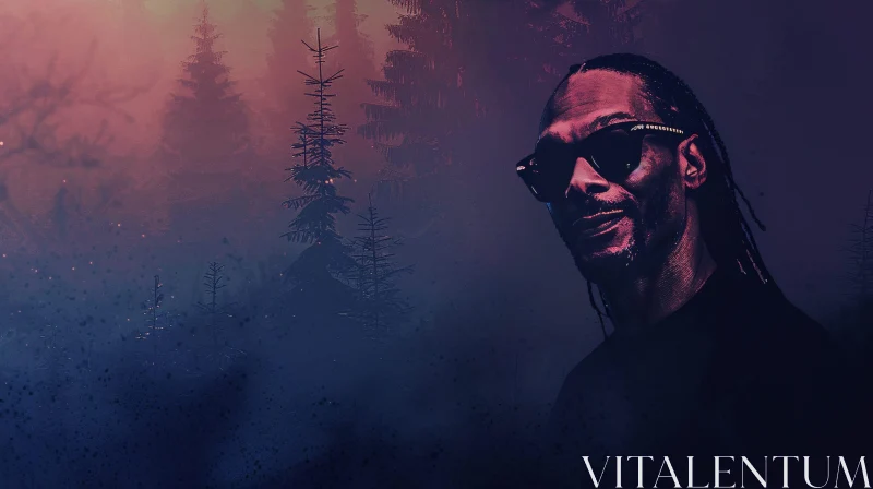 AI ART Snoop Dogg in Enchanted Forest