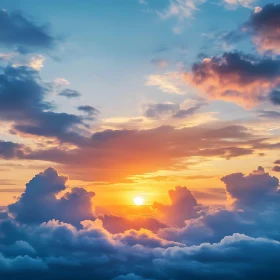 Golden Sunset Cloudscape