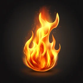 Intensity of Burning Fire with Dynamic Flames