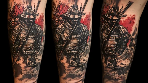 Armored Samurai Tattoo Art