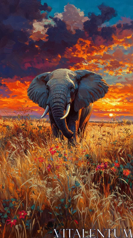 AI ART Wildlife Majesty at Dusk