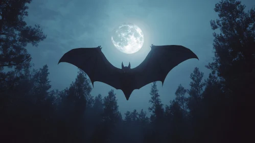 Night Flight: Bat Silhouette
