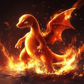 Dragon in Flames