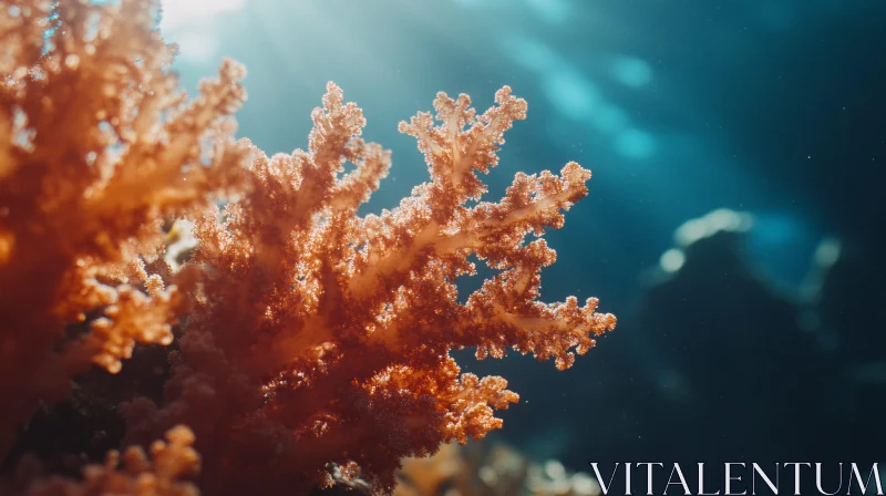 AI ART Marine Coral Beauty in Sunlight