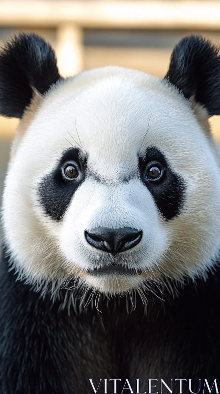 Panda Bear Close-Up Image AI Image