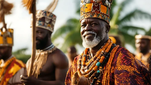 Traditional African King Portrait