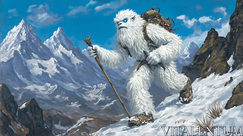 AI ART Abominable Snowman Journey