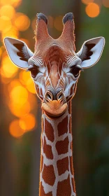 Sunset Giraffe Portrait