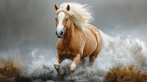 Elegant Horse in Motion