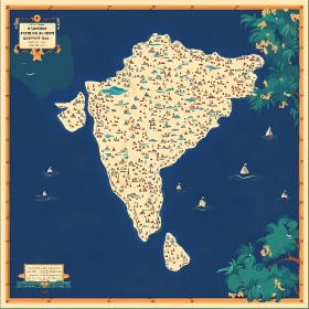 Illustrated India Map