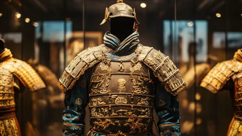 Antique Armor with Gold Details