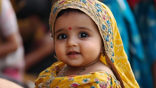 Portrait of a Smiling Baby