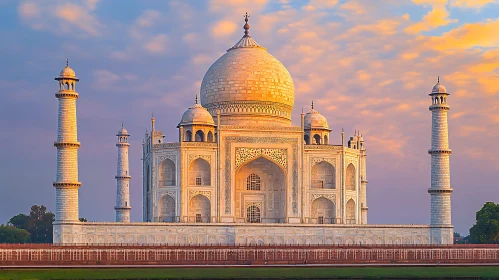 Ivory Marvel: Taj Mahal at Dusk