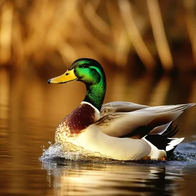 Duck on water