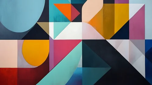 Colorful Geometric Composition