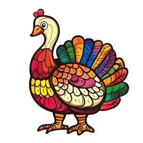 Festive Turkey Art for Thanksgiving