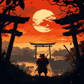 Warrior at Dusk: A Samurai's Contemplation