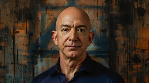 Modern Portrait of Jeff Bezos