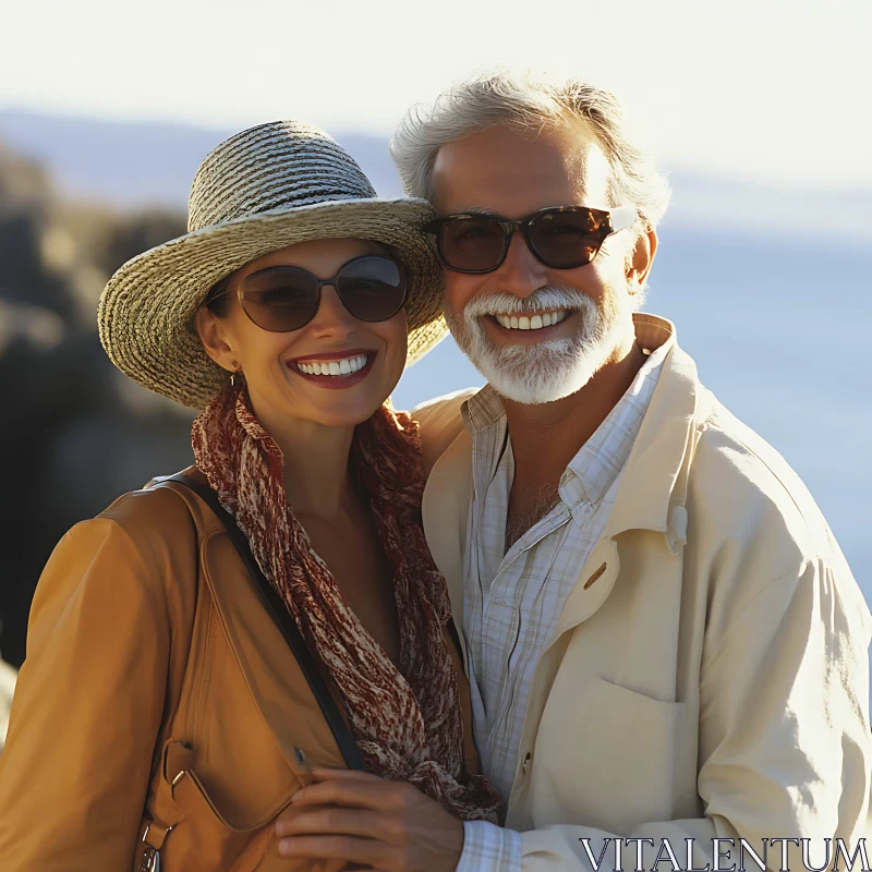 Happy Couple enjoying the day AI Image