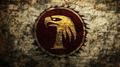 Grunge Eagle Emblem Art