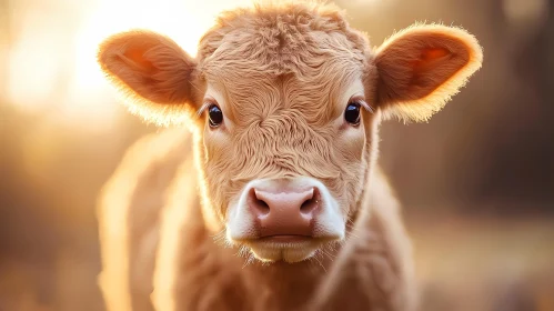 Charming Farm Calf Portrait