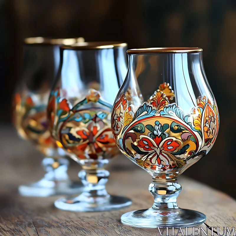 AI ART Ornate Glassware with Intricate Designs