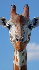 Giraffe Against Sky