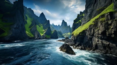 Surreal Seascapes: The Rugged Cliffs and Rushing Waters of North Norway